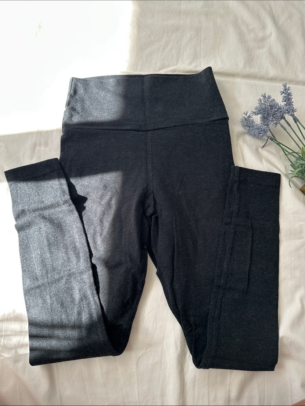 Talula Black Heather Super High-Waist Leggings